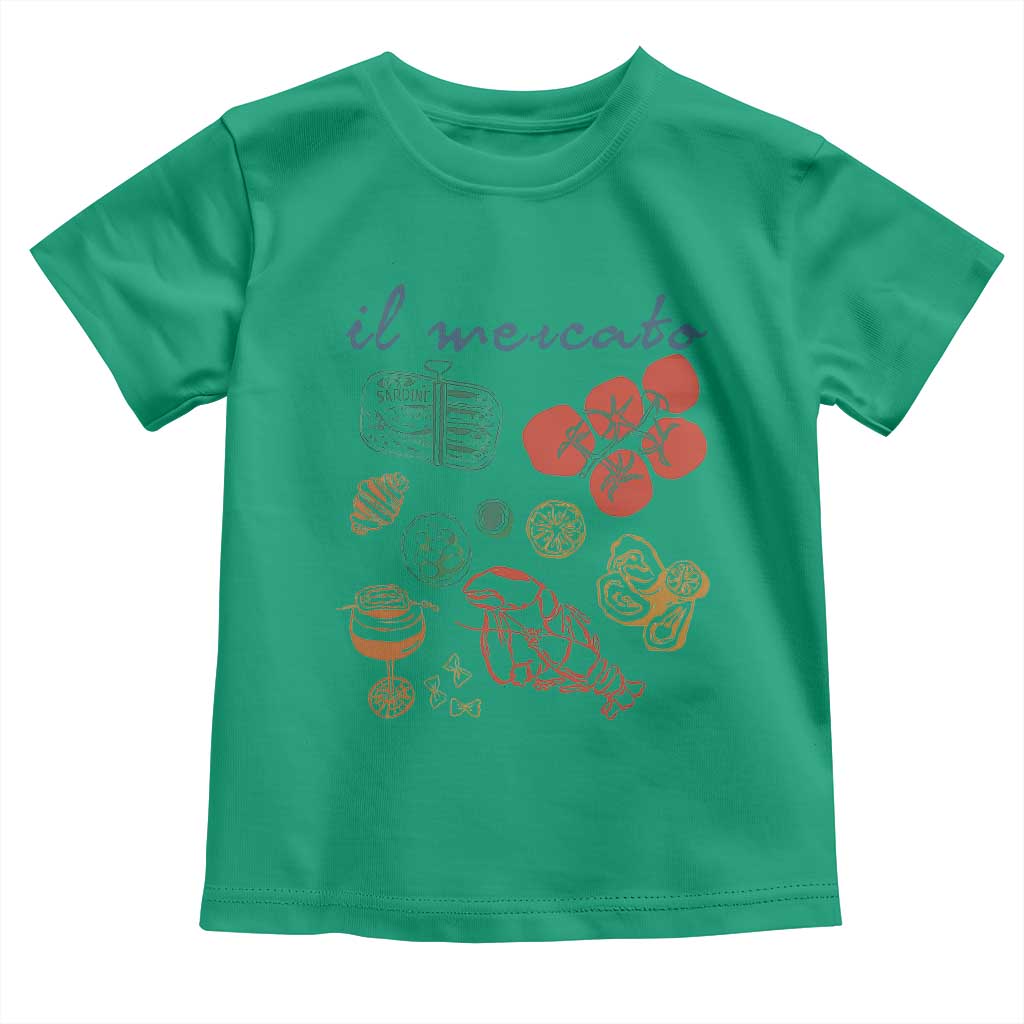 Il Mercato Italian Food Market Aesthetic Toddler T Shirt Summer Amalfi Coast La Dolce Vita TS02