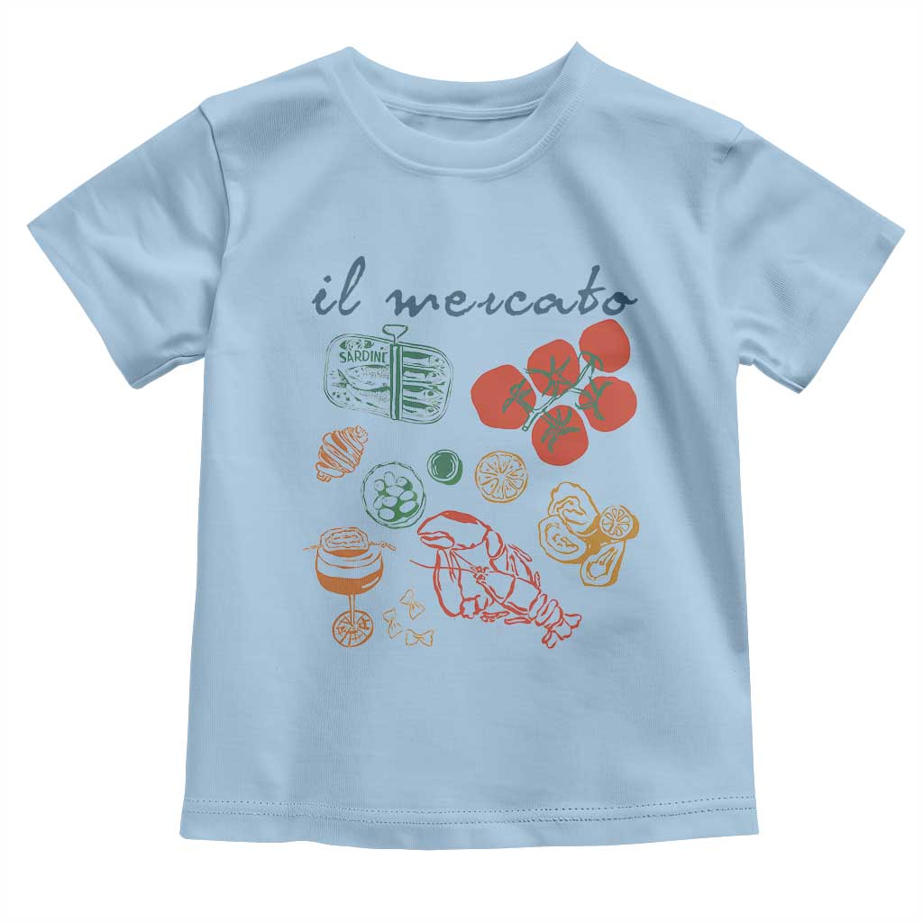 Il Mercato Italian Food Market Aesthetic Toddler T Shirt Summer Amalfi Coast La Dolce Vita TS02