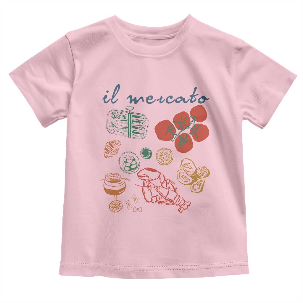 Il Mercato Italian Food Market Aesthetic Toddler T Shirt Summer Amalfi Coast La Dolce Vita TS02