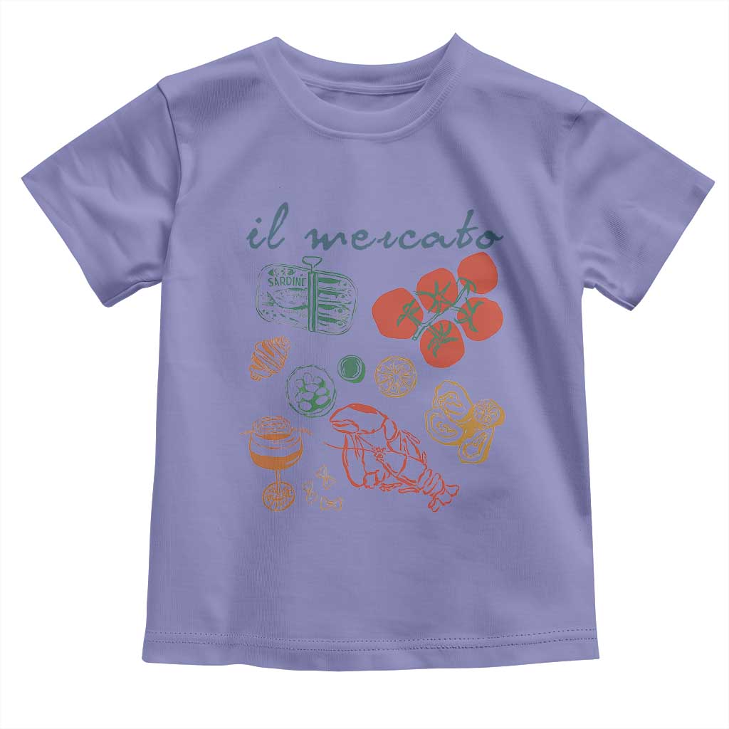 Il Mercato Italian Food Market Aesthetic Toddler T Shirt Summer Amalfi Coast La Dolce Vita TS02