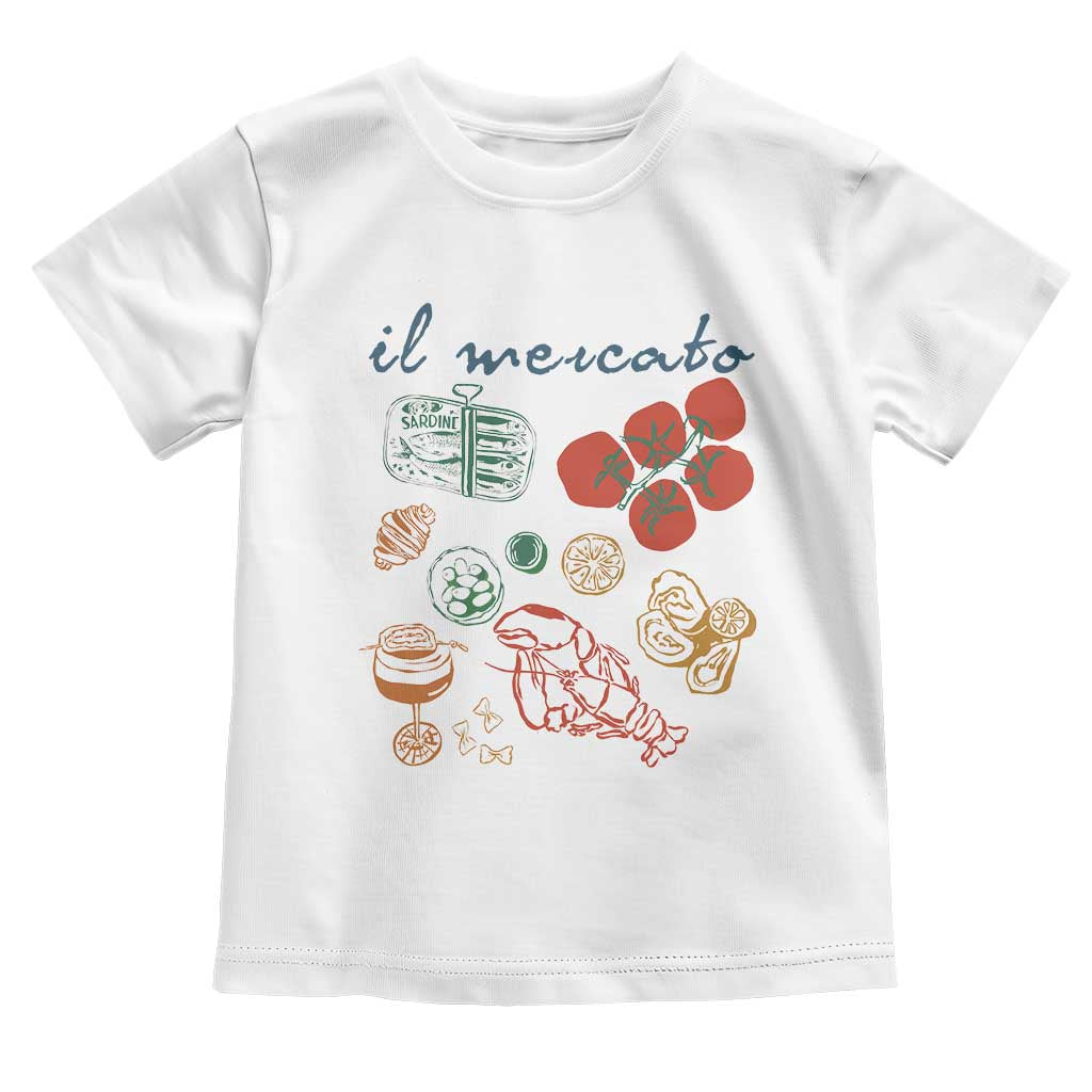 Il Mercato Italian Food Market Aesthetic Toddler T Shirt Summer Amalfi Coast La Dolce Vita TS02