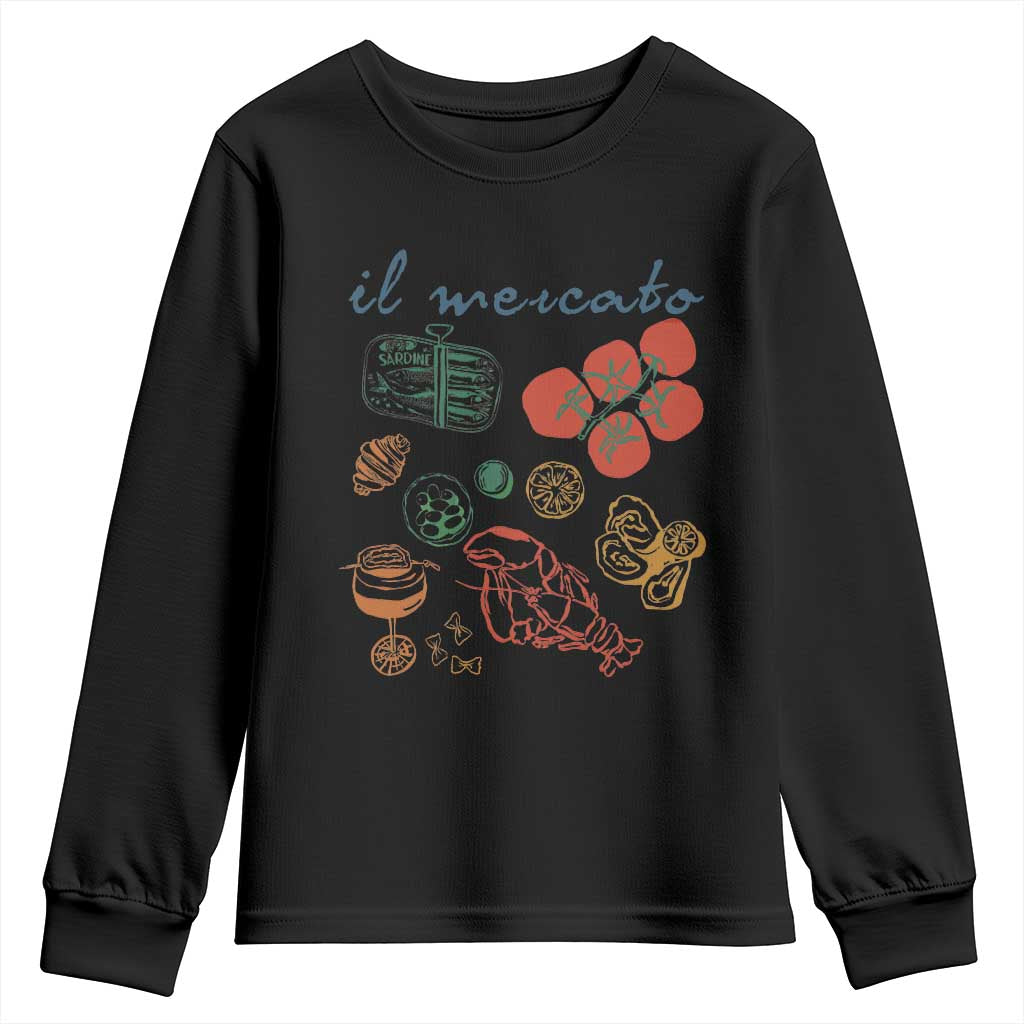 Il Mercato Italian Food Market Aesthetic Youth Sweatshirt Summer Amalfi Coast La Dolce Vita TS02