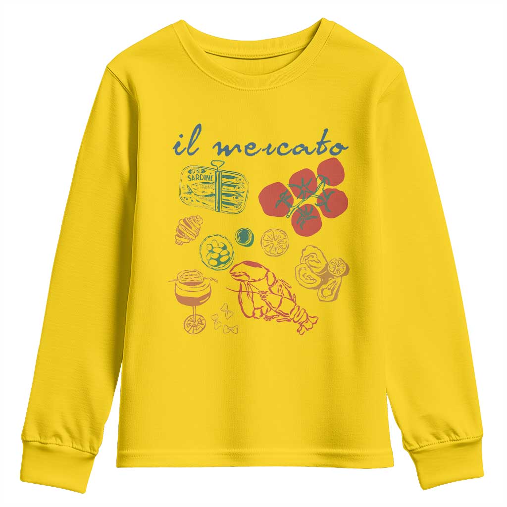 Il Mercato Italian Food Market Aesthetic Youth Sweatshirt Summer Amalfi Coast La Dolce Vita TS02