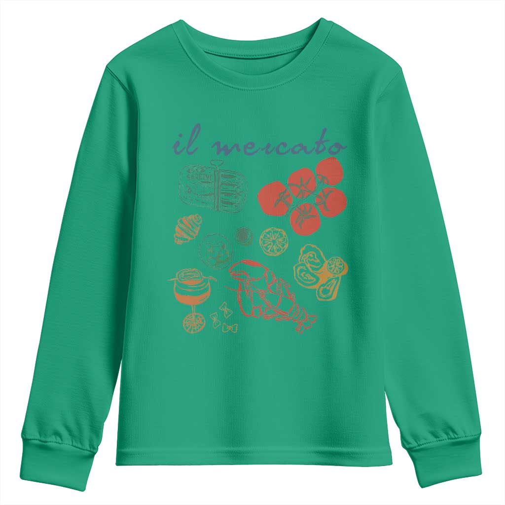 Il Mercato Italian Food Market Aesthetic Youth Sweatshirt Summer Amalfi Coast La Dolce Vita TS02