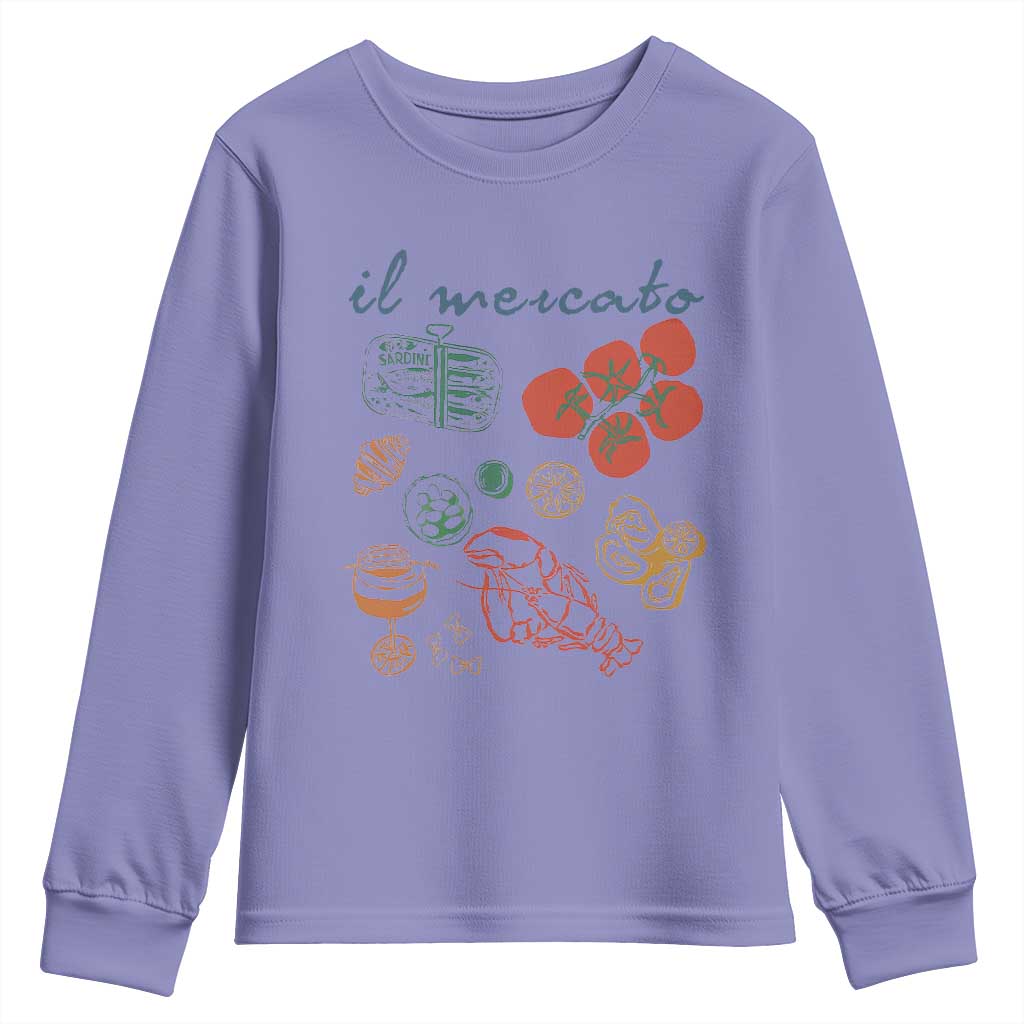 Il Mercato Italian Food Market Aesthetic Youth Sweatshirt Summer Amalfi Coast La Dolce Vita TS02