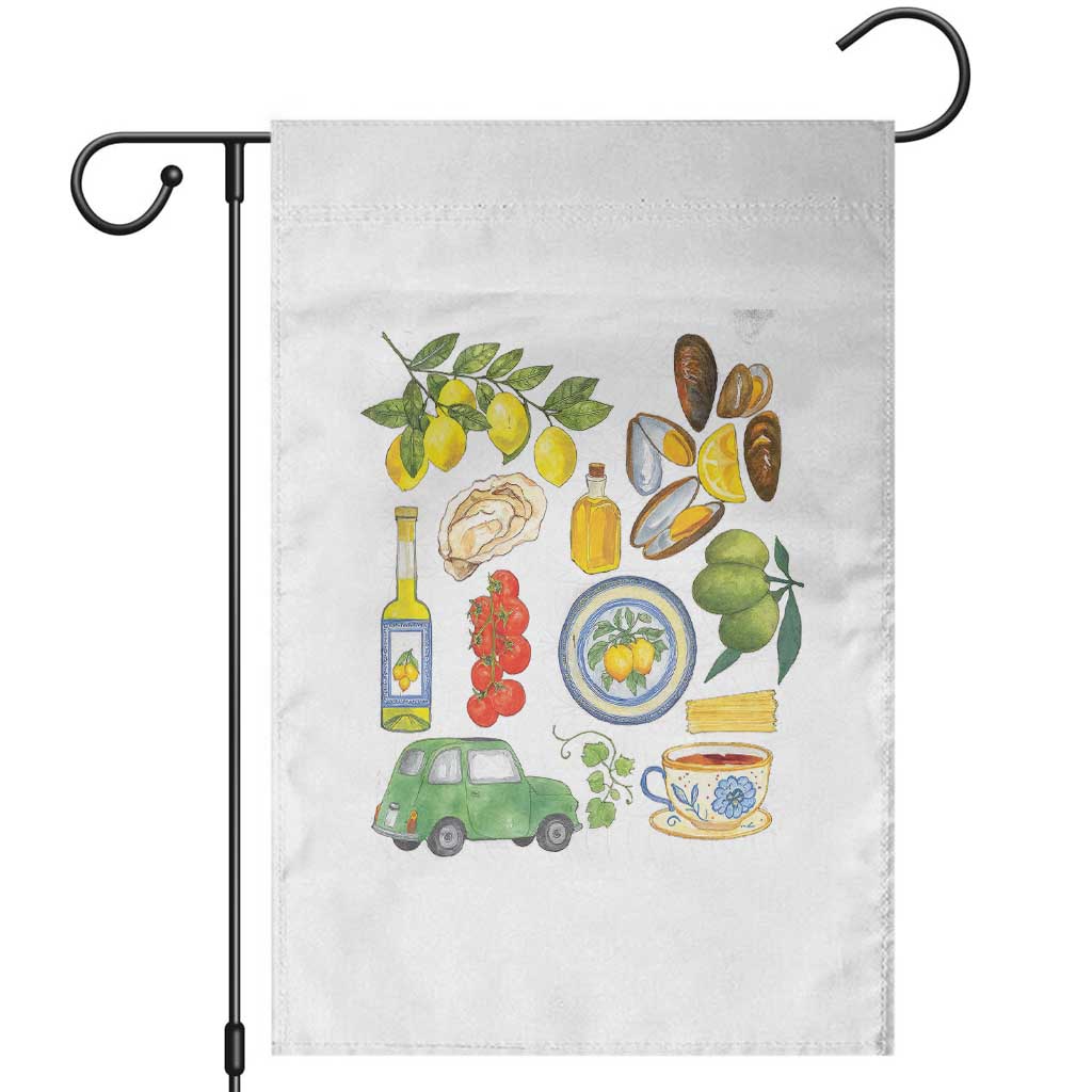 Italian Summer Scrapbook Garden Flag Limoncello Seafood Coastal Italy La Dolce Vita TS02