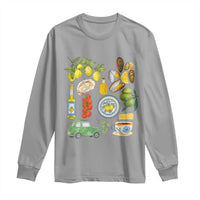 Italian Summer Scrapbook Long Sleeve Shirt Limoncello Seafood Coastal Italy La Dolce Vita TS02