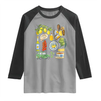 Italian Summer Scrapbook Raglan Shirt Limoncello Seafood Coastal Italy La Dolce Vita TS02