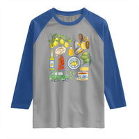 Italian Summer Scrapbook Raglan Shirt Limoncello Seafood Coastal Italy La Dolce Vita TS02