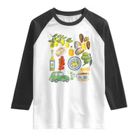 Italian Summer Scrapbook Raglan Shirt Limoncello Seafood Coastal Italy La Dolce Vita TS02