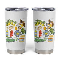 Italian Summer Scrapbook Tumbler Cup Limoncello Seafood Coastal Italy La Dolce Vita TS02