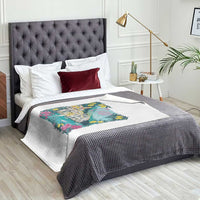 Ciao Bella Italy Amalfi Coast Throw Blanket Lemons and Florals Nostalgic Village - Wonder Print Shop