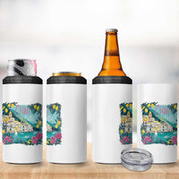 Ciao Bella Italy Amalfi Coast 4 in 1 Can Cooler Tumbler Lemons and Florals Nostalgic Village - Wonder Print Shop
