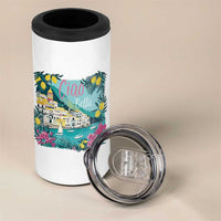 Ciao Bella Italy Amalfi Coast 4 in 1 Can Cooler Tumbler Lemons and Florals Nostalgic Village - Wonder Print Shop
