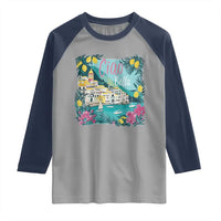 Ciao Bella Italy Amalfi Coast Raglan Shirt Lemons and Florals Nostalgic Village - Wonder Print Shop