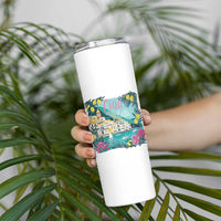 Ciao Bella Italy Amalfi Coast Skinny Tumbler Lemons and Florals Nostalgic Village - Wonder Print Shop