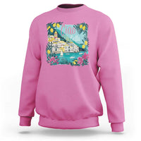 Ciao Bella Italy Amalfi Coast Sweatshirt Lemons and Florals Nostalgic Village - Wonder Print Shop