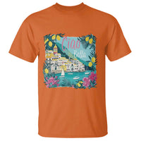 Ciao Bella Italy Amalfi Coast T Shirt Lemons and Florals Nostalgic Village - Wonder Print Shop