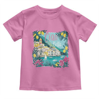 Ciao Bella Italy Amalfi Coast Toddler T Shirt Lemons and Florals Nostalgic Village - Wonder Print Shop