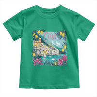 Ciao Bella Italy Amalfi Coast Toddler T Shirt Lemons and Florals Nostalgic Village - Wonder Print Shop