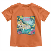 Ciao Bella Italy Amalfi Coast Toddler T Shirt Lemons and Florals Nostalgic Village - Wonder Print Shop