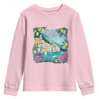 Ciao Bella Italy Amalfi Coast Youth Sweatshirt Lemons and Florals Nostalgic Village - Wonder Print Shop
