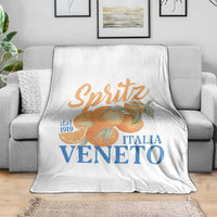 Spritz Italia Veneto Dal 1919 Throw Blanket Vintage Aperitivo Orange Italian Cocktail - Wonder Print Shop