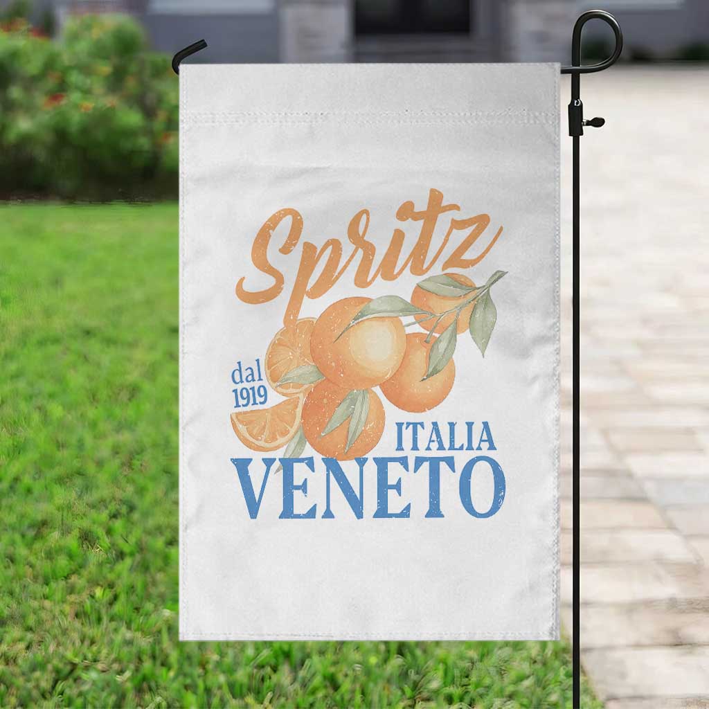 Spritz Italia Veneto Dal 1919 Garden Flag Vintage Aperitivo Orange Italian Cocktail - Wonder Print Shop