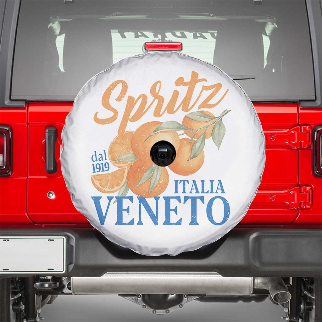 Spritz Italia Veneto Dal 1919 Spare Tire Cover Vintage Aperitivo Orange Italian Cocktail - Wonder Print Shop