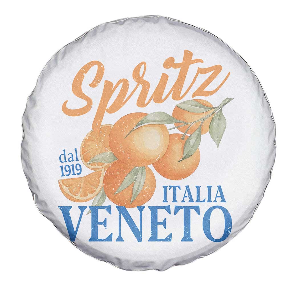 Spritz Italia Veneto Dal 1919 Spare Tire Cover Vintage Aperitivo Orange Italian Cocktail - Wonder Print Shop