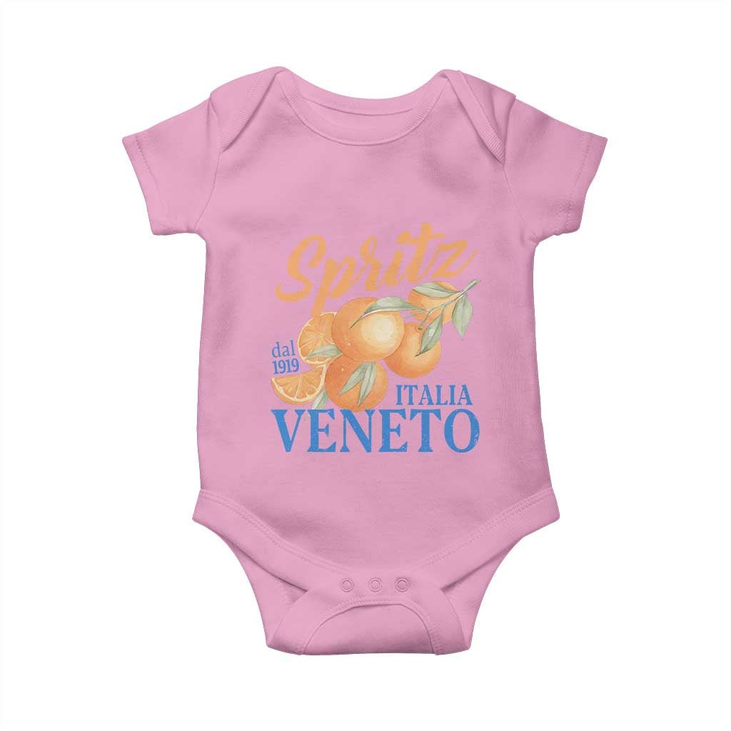 Spritz Italia Veneto Dal 1919 Baby Onesie Vintage Aperitivo Orange Italian Cocktail - Wonder Print Shop
