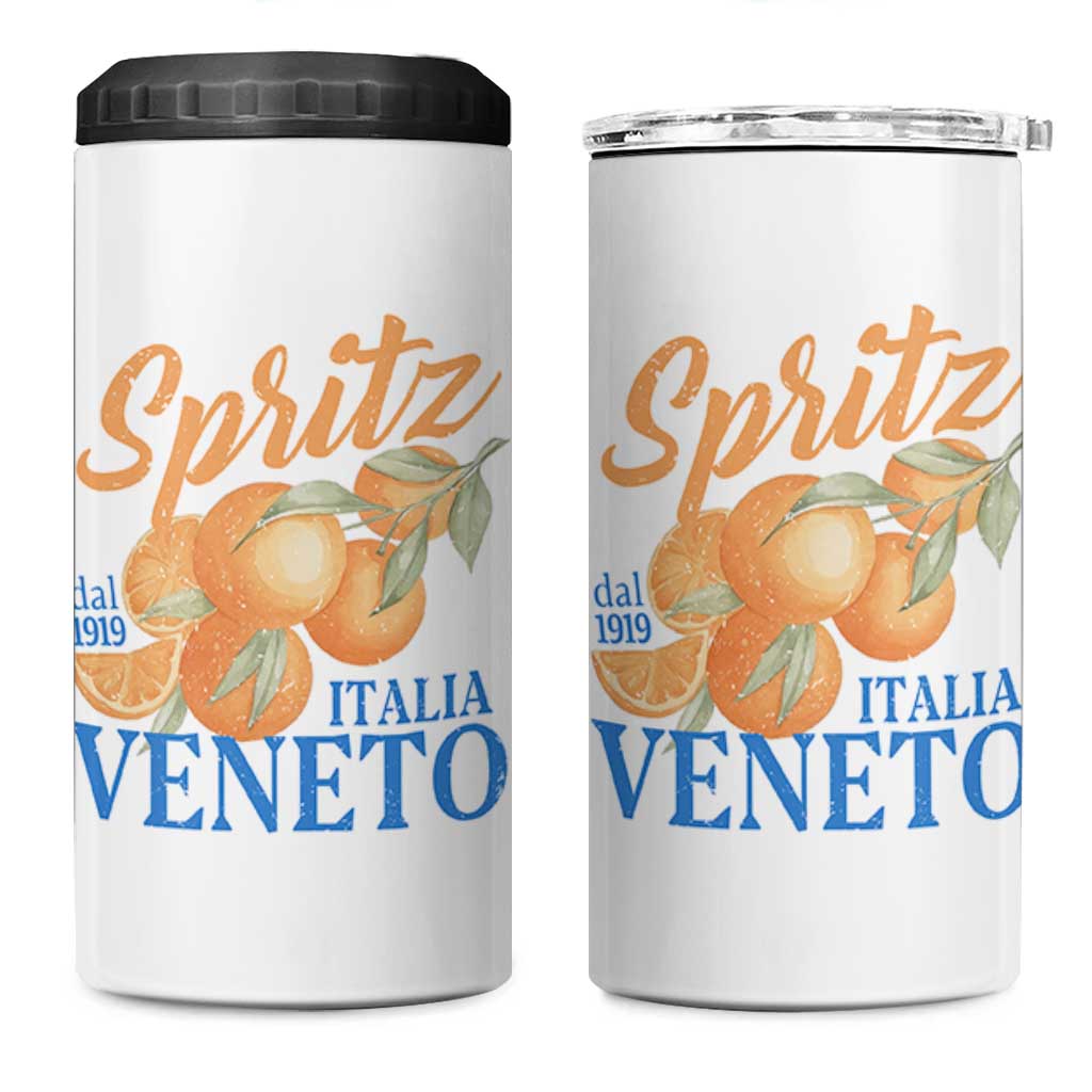 Spritz Italia Veneto Dal 1919 4 in 1 Can Cooler Tumbler Vintage Aperitivo Orange Italian Cocktail - Wonder Print Shop