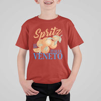 Spritz Italia Veneto Dal 1919 T Shirt For Kid Vintage Aperitivo Orange Italian Cocktail - Wonder Print Shop
