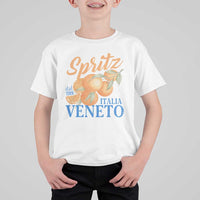 Spritz Italia Veneto Dal 1919 T Shirt For Kid Vintage Aperitivo Orange Italian Cocktail - Wonder Print Shop