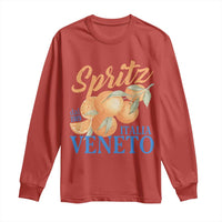 Spritz Italia Veneto Dal 1919 Long Sleeve Shirt Vintage Aperitivo Orange Italian Cocktail - Wonder Print Shop