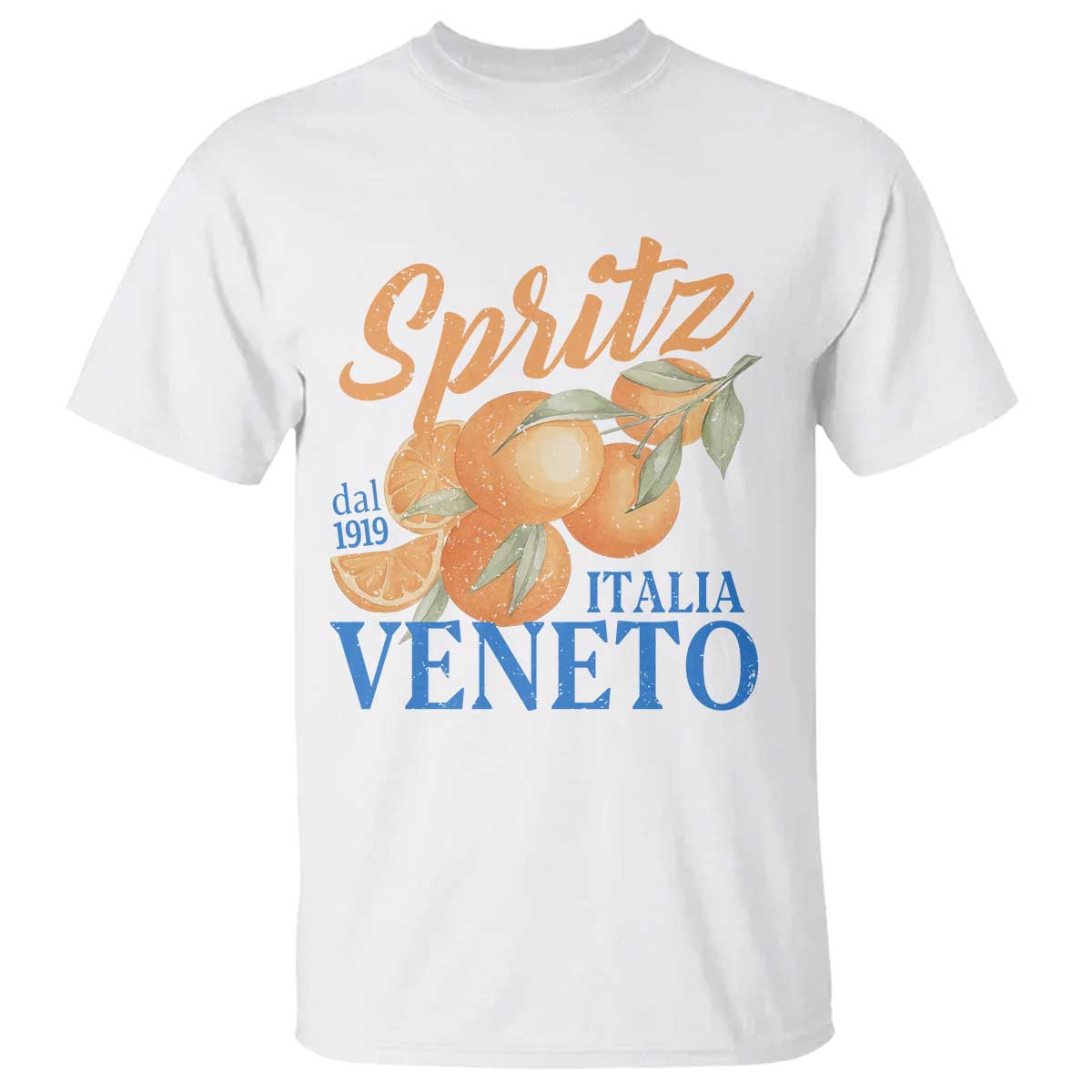 Spritz Italia Veneto Dal 1919 T Shirt Vintage Aperitivo Orange Italian Cocktail - Wonder Print Shop