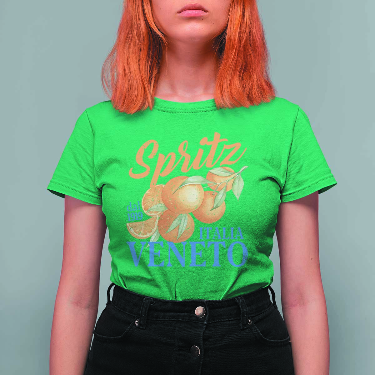 Spritz Italia Veneto Dal 1919 T Shirt For Women Vintage Aperitivo Orange Italian Cocktail - Wonder Print Shop