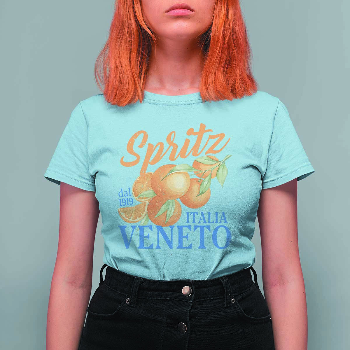 Spritz Italia Veneto Dal 1919 T Shirt For Women Vintage Aperitivo Orange Italian Cocktail - Wonder Print Shop