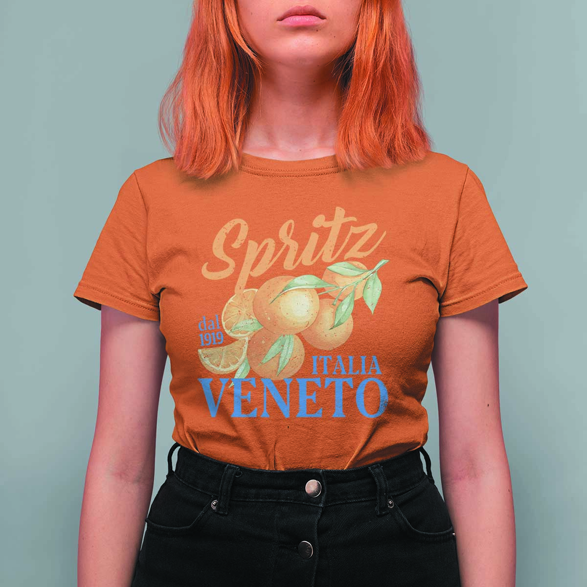 Spritz Italia Veneto Dal 1919 T Shirt For Women Vintage Aperitivo Orange Italian Cocktail - Wonder Print Shop