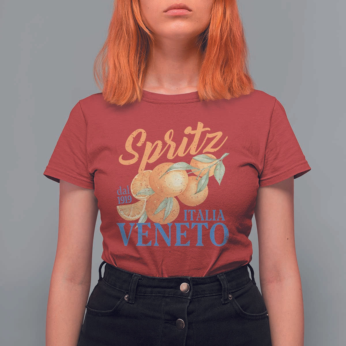 Spritz Italia Veneto Dal 1919 T Shirt For Women Vintage Aperitivo Orange Italian Cocktail - Wonder Print Shop