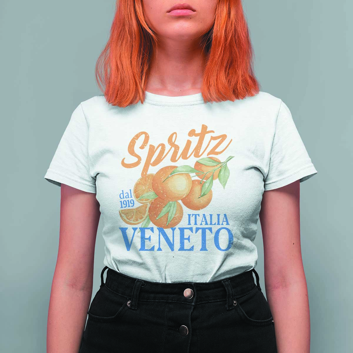 Spritz Italia Veneto Dal 1919 T Shirt For Women Vintage Aperitivo Orange Italian Cocktail - Wonder Print Shop