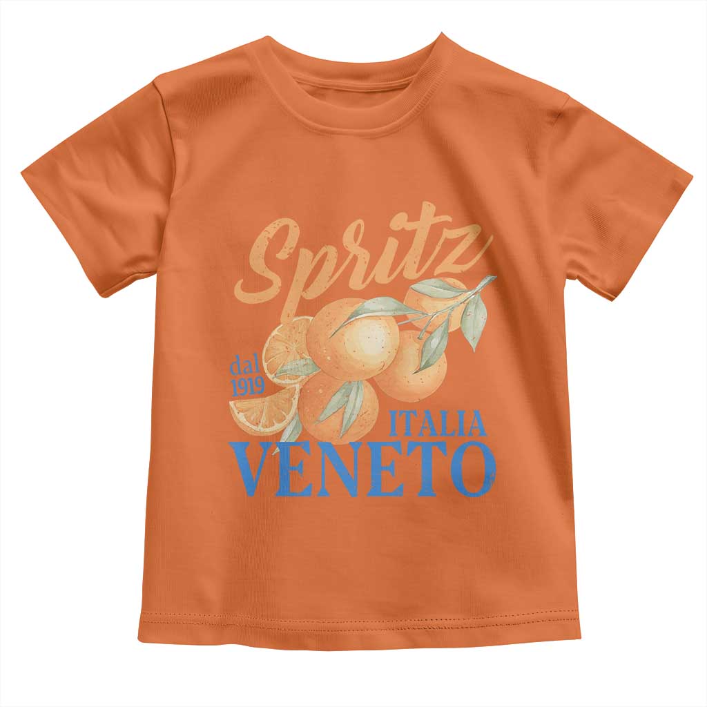 Spritz Italia Veneto Dal 1919 Toddler T Shirt Vintage Aperitivo Orange Italian Cocktail - Wonder Print Shop