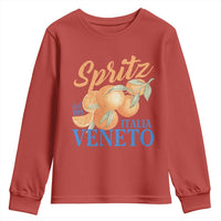 Spritz Italia Veneto Dal 1919 Youth Sweatshirt Vintage Aperitivo Orange Italian Cocktail - Wonder Print Shop