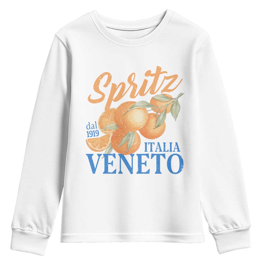 Spritz Italia Veneto Dal 1919 Youth Sweatshirt Vintage Aperitivo Orange Italian Cocktail - Wonder Print Shop