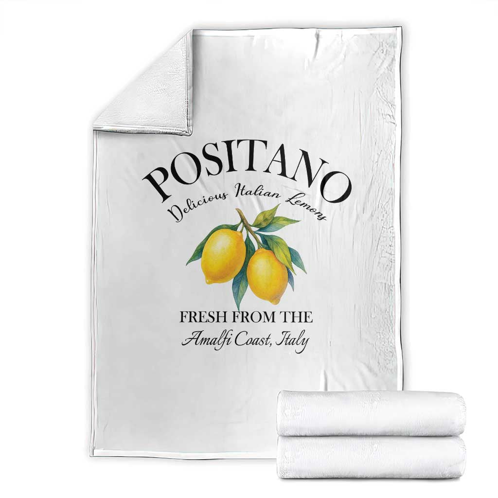 Positano Lemons Throw Blanket Fresh from the Amalfi Coast Italian Fruit - Wonder Print Shop