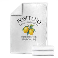 Positano Lemons Throw Blanket Fresh from the Amalfi Coast Italian Fruit - Wonder Print Shop