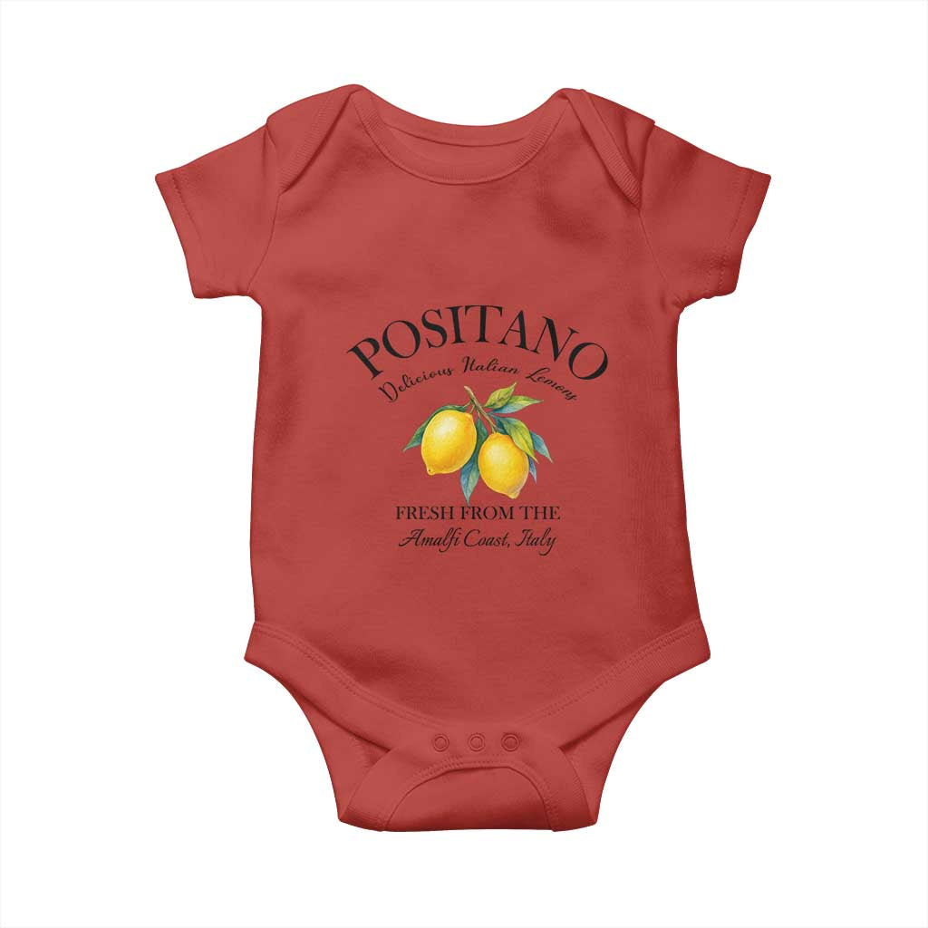 Positano Lemons Baby Onesie Fresh from the Amalfi Coast Italian Fruit - Wonder Print Shop