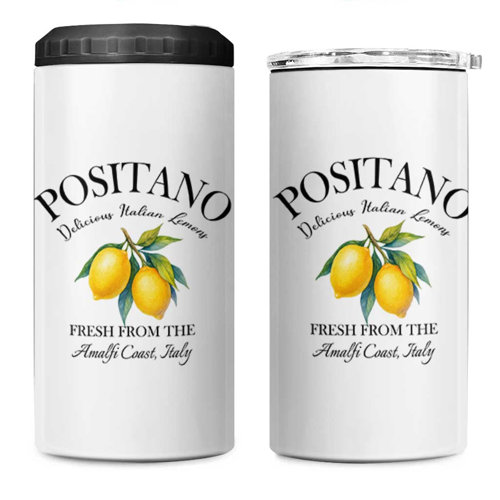 Positano Lemons 4 in 1 Can Cooler Tumbler Fresh from the Amalfi Coast Italian Fruit - Wonder Print Shop