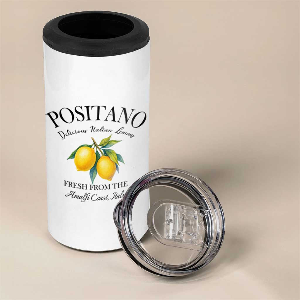 Positano Lemons 4 in 1 Can Cooler Tumbler Fresh from the Amalfi Coast Italian Fruit - Wonder Print Shop