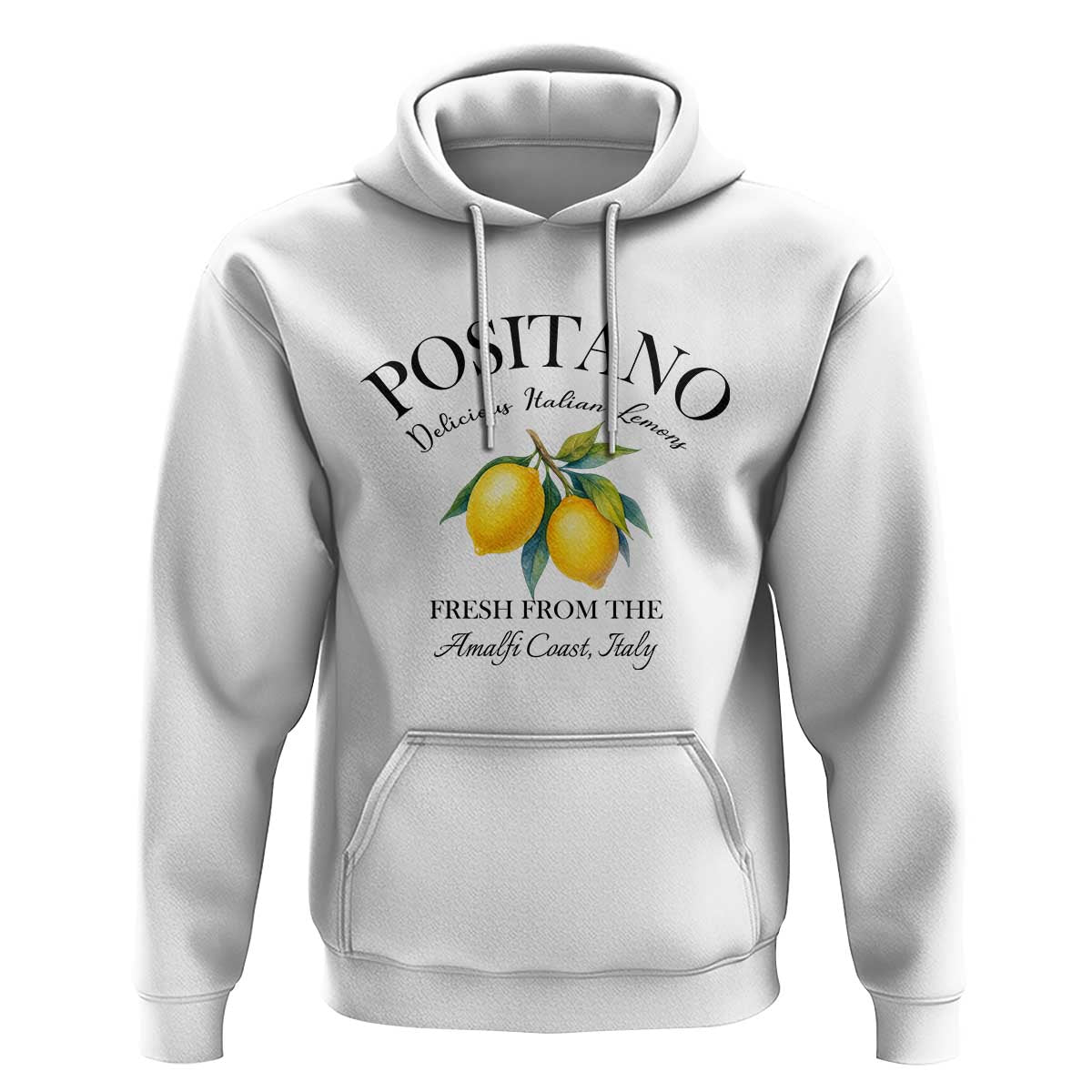 Positano Lemons Hoodie Fresh from the Amalfi Coast Italian Fruit - Wonder Print Shop